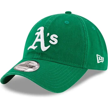 Zielona regulowana czapka z zakrzywionym daszkiem 9TWENTY Core Classic Oakland Athletics MLB marki New Era