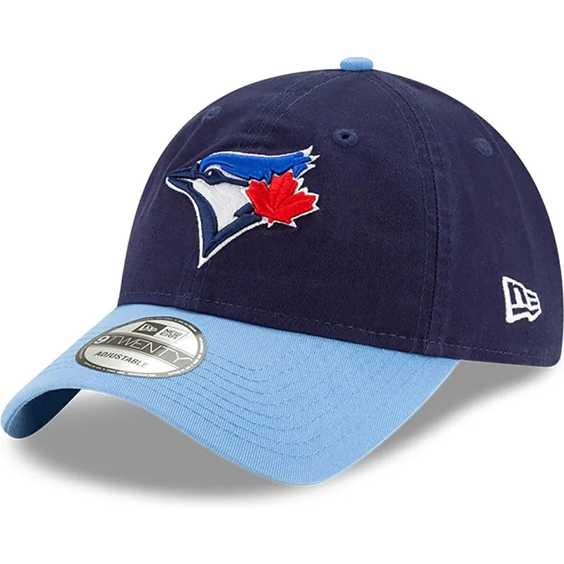 kepure-islenkta-tamsiai-melyna-reguliuojamas-9twenty-core-classic-toronto-blue-jays-mlb-new-era