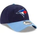 kepure-islenkta-tamsiai-melyna-reguliuojamas-9twenty-core-classic-toronto-blue-jays-mlb-new-era