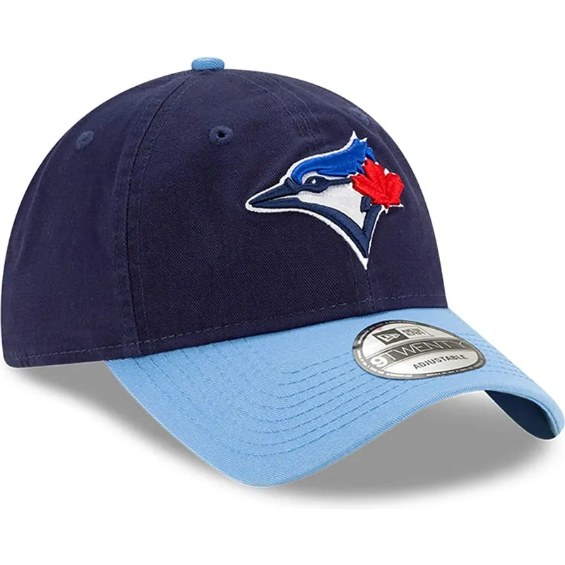 kepure-islenkta-tamsiai-melyna-reguliuojamas-9twenty-core-classic-toronto-blue-jays-mlb-new-era