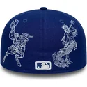 kepure-plokscia-melyna-priglundanti-59fifty-mythical-los-angeles-dodgers-mlb-new-era