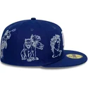 kepure-plokscia-melyna-priglundanti-59fifty-mythical-los-angeles-dodgers-mlb-new-era
