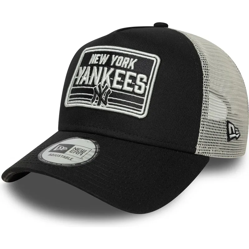 kepure-islenkta-juoda-snapback-a-frame-patch-new-york-yankees-mlb-new-era
