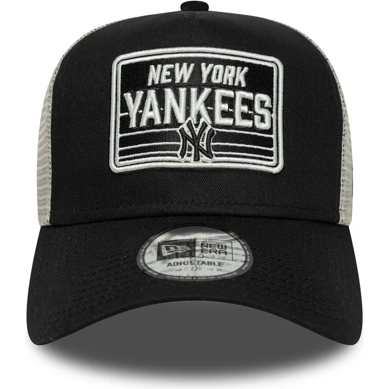 kepure-islenkta-juoda-snapback-a-frame-patch-new-york-yankees-mlb-new-era