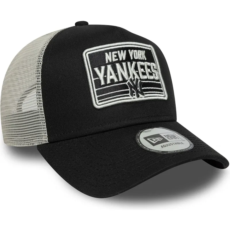 kepure-islenkta-juoda-snapback-a-frame-patch-new-york-yankees-mlb-new-era