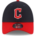 kepure-islenkta-tamsiai-melyna-reguliuojamas-9forty-the-league-cleveland-guardians-mlb-new-era