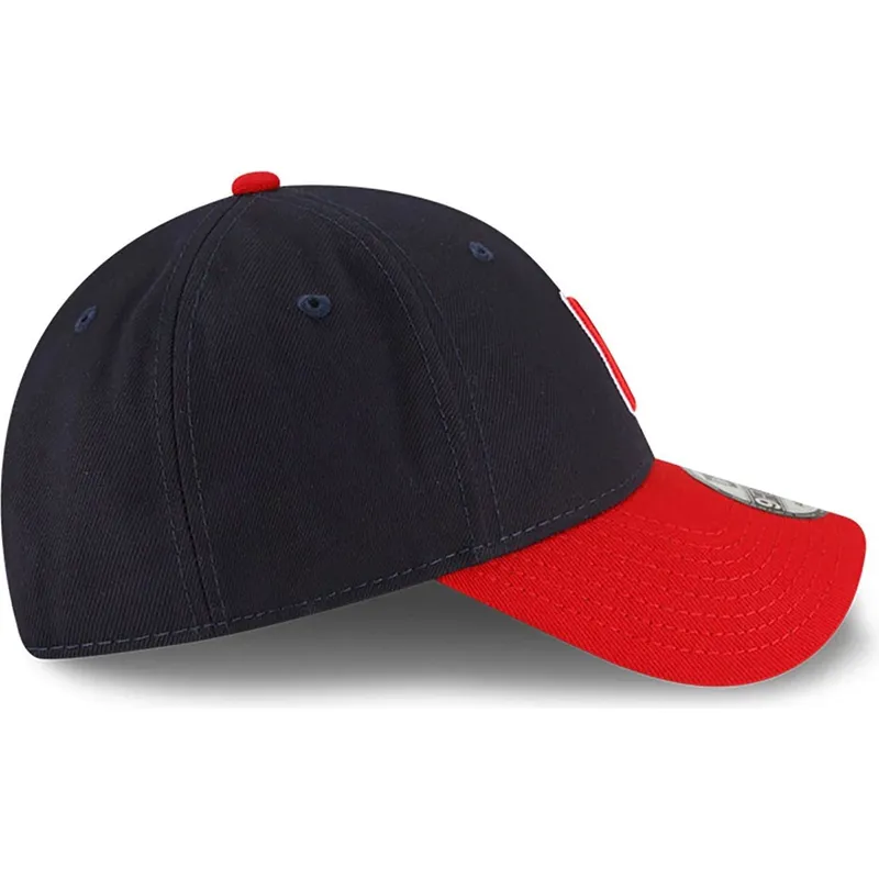 kepure-islenkta-tamsiai-melyna-reguliuojamas-9forty-the-league-cleveland-guardians-mlb-new-era