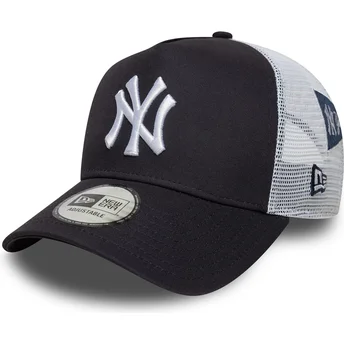 Granatowo-biała czapka trucker A Frame Multi Patch New York Yankees MLB marki New Era