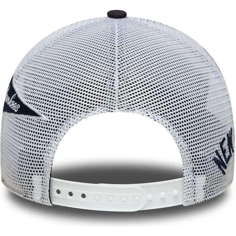 kepure-islenkta-tamsiai-melyna-snapback-a-frame-multi-patch-new-york-yankees-mlb-new-era