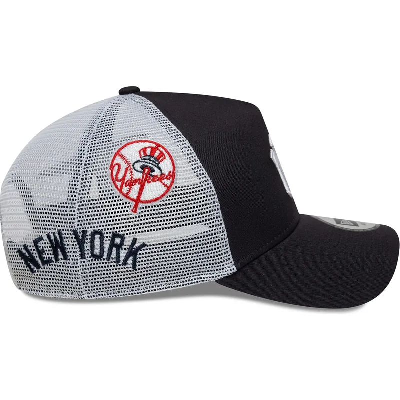 kepure-islenkta-tamsiai-melyna-snapback-a-frame-multi-patch-new-york-yankees-mlb-new-era