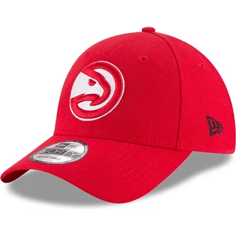 Kepurė išlenkta raudona reguliuojama juostelė 9FORTY The League Atlanta Hawks NBA New Era