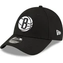 kepure-islenkta-juoda-reguliuojama-juostele-9forty-the-league-brooklyn-nets-nba-new-era