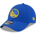 kepure-islenkta-melyna-reguliuojamas-9forty-the-league-golden-state-warriors-nba-new-era