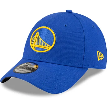 Regulowana niebieska czapka z daszkiem 9FORTY The League Golden State Warriors NBA od New Era