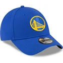 kepure-islenkta-melyna-reguliuojamas-9forty-the-league-golden-state-warriors-nba-new-era