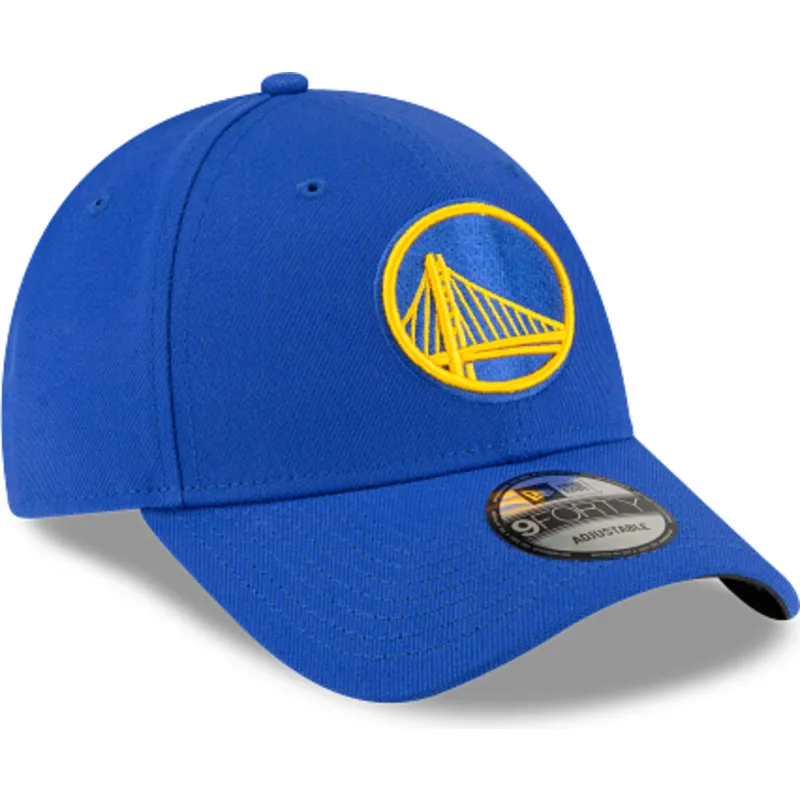kepure-islenkta-melyna-reguliuojamas-9forty-the-league-golden-state-warriors-nba-new-era