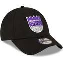 kepure-islenkta-juoda-reguliuojamas-9forty-the-league-sacramento-kings-nba-new-era
