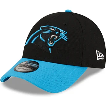 Czarna i niebieska zakrzywiona czapka regulowana 9FORTY The League Carolina Panthers NFL od New Era