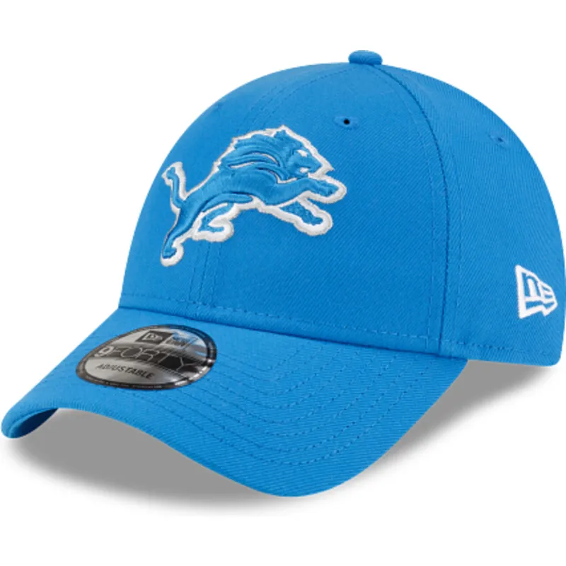 kepure-islenkta-melyna-reguliuojamas-9forty-the-league-detroit-lions-nfl-new-era