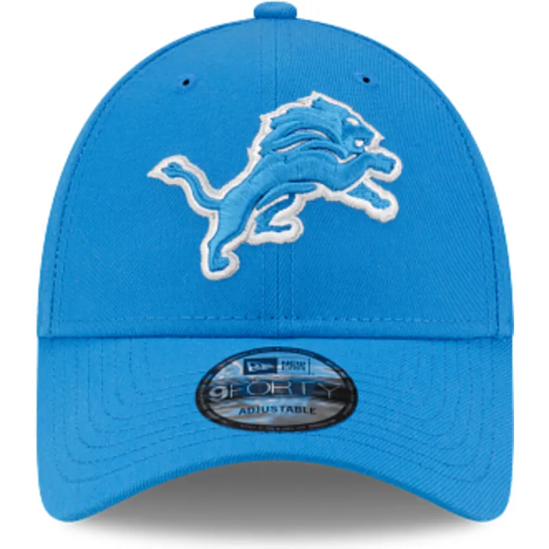 kepure-islenkta-melyna-reguliuojamas-9forty-the-league-detroit-lions-nfl-new-era