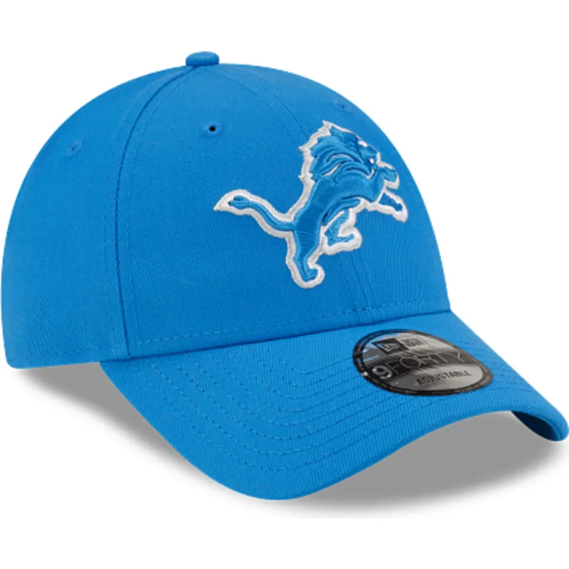 kepure-islenkta-melyna-reguliuojamas-9forty-the-league-detroit-lions-nfl-new-era