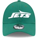 kepure-islenkta-zalia-reguliuojama-juostele-9forty-the-league-new-york-jets-nfl-new-era