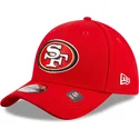 czerwona-zakrzywiona-czapka-regulowana-dla-dzieci-9forty-the-league-san-francisco-49ers-nfl-od-new-era