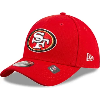 Czerwona zakrzywiona czapka regulowana dla dzieci 9FORTY The League San Francisco 49ers NFL od New Era