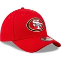 czerwona-zakrzywiona-czapka-regulowana-dla-dzieci-9forty-the-league-san-francisco-49ers-nfl-od-new-era