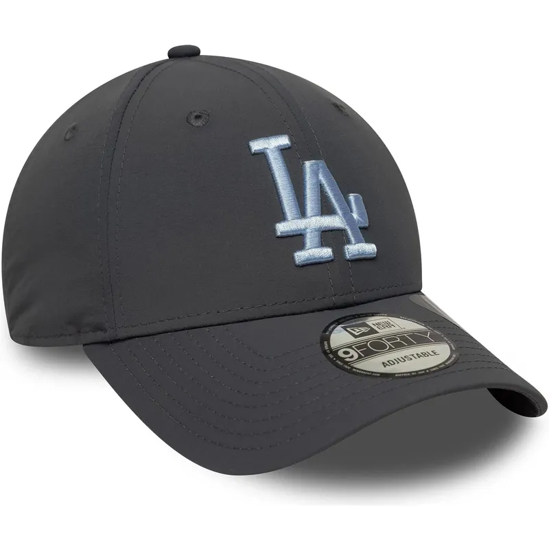 szara-regulowana-czapka-z-zakrzywionym-daszkiem-z-niebieskim-logo-9forty-recycled-los-angeles-dodgers-mlb-od-new-era