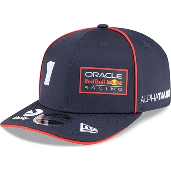Granatowa czapka z zakrzywionym daszkiem snapback 9SEVENTY Stretch Snap Red Bull Racing Formula 1 Max Verstappen od New Era