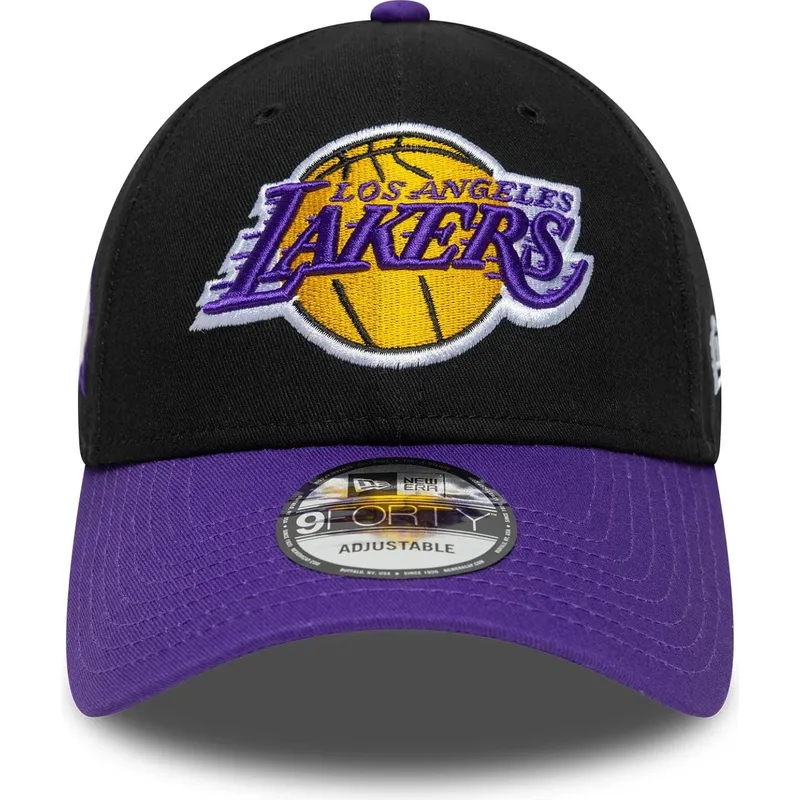 czapka-z-daszkiem-czarna-i-fioletowa-regulowana-9forty-side-patch-los-angeles-lakers-nba-od-new-era