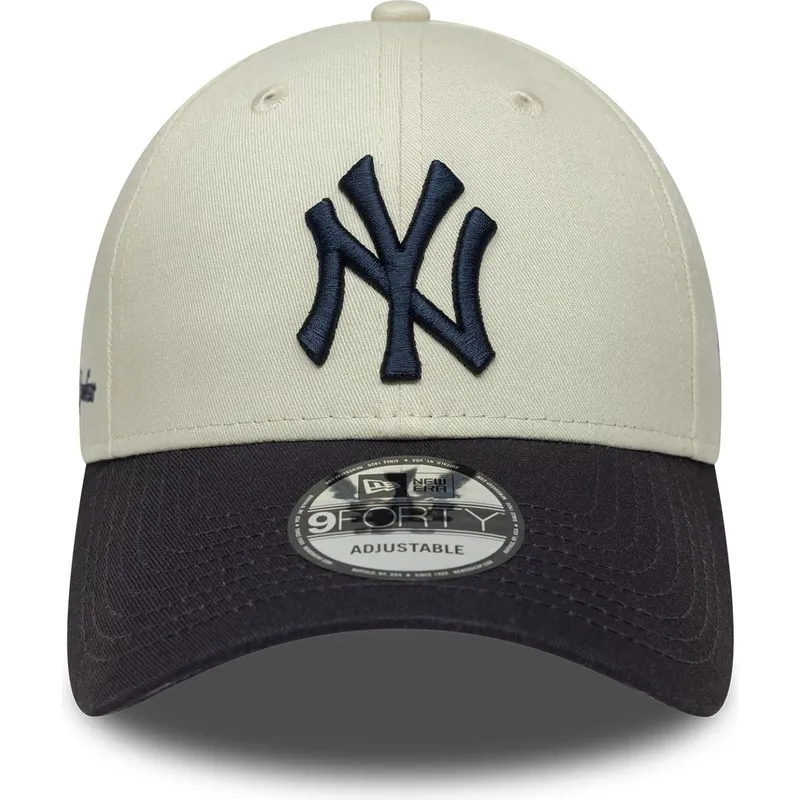 kepure-islenkta-smelio-reguliuojamas-9forty-side-script-new-york-yankees-mlb-new-era