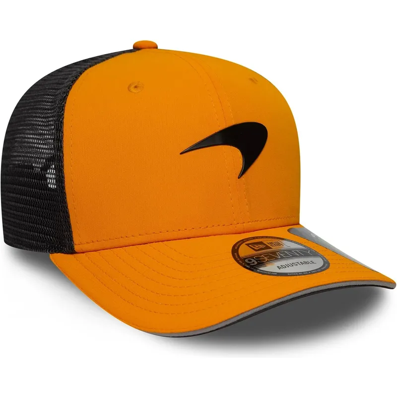 czapka-trucker-pomaranczowo-czarna-9seventy-stretch-snap-mclaren-racing-formula-1-new-era