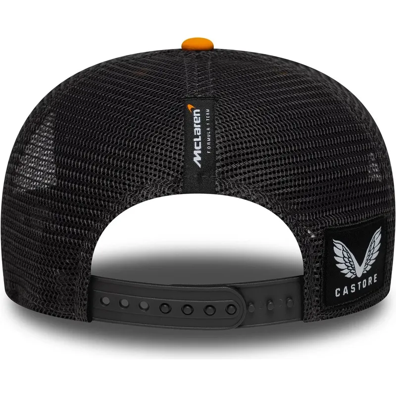 czapka-trucker-pomaranczowo-czarna-9seventy-stretch-snap-mclaren-racing-formula-1-new-era