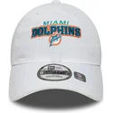 regulowana-biala-zakrzywiona-czapka-9twenty-washed-distress-miami-dolphins-nfl-od-new-era