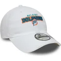 regulowana-biala-zakrzywiona-czapka-9twenty-washed-distress-miami-dolphins-nfl-od-new-era