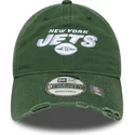 new-era-curved-brim-9twenty-washed-distress-new-york-jets-nfl-green-adjustable-cap