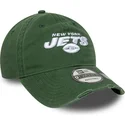 new-era-curved-brim-9twenty-washed-distress-new-york-jets-nfl-green-adjustable-cap