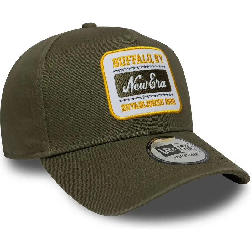 zielona-czapka-z-daszkiem-snapback-e-frame-washed-patch-new-era