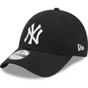 czarna-regulowana-czapka-z-zakrzywionym-daszkiem-dla-kobiet-9forty-metallic-logo-new-york-yankees-mlb-new-era