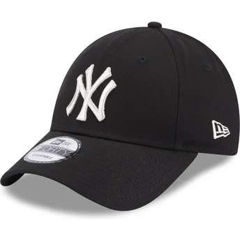 Cap išlenkta black adjustable strap 9FORTY Metallic New York Yankees MLB New Era