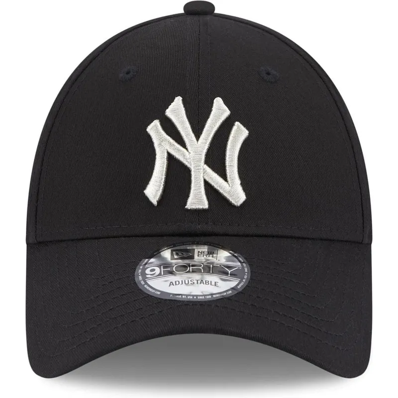 kepure-islenkta-juoda-reguliuojamas-9forty-metallic-new-york-yankees-mlb-new-era