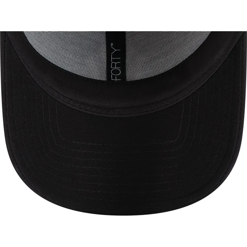 kepure-islenkta-juoda-reguliuojama-juostele-9forty-metallic-new-york-yankees-mlb-new-era