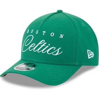 Zielona czapka z zakrzywionym daszkiem snapback 9FORTY M-Crown Draft 2025 Boston Celtics NBA od New Era