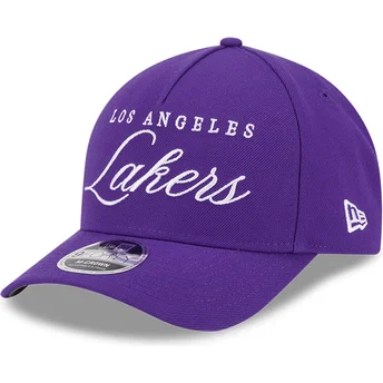 Cap išlenkta violet snapback 9FORTY M-Crown Draft 2025 Los Angeles Lakers NBA New Era