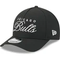 cap-islenkta-black-snapback-9forty-m-crown-draft-2025-chicago-bulls-nba-new-era