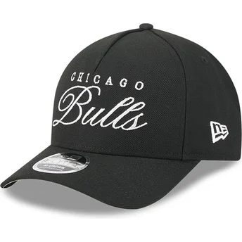 Czarna zakrzywiona czapka snapback 9FORTY M-Crown Draft 2025 Chicago Bulls NBA od New Era