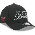 cap-islenkta-black-snapback-9forty-m-crown-draft-2025-chicago-bulls-nba-new-era