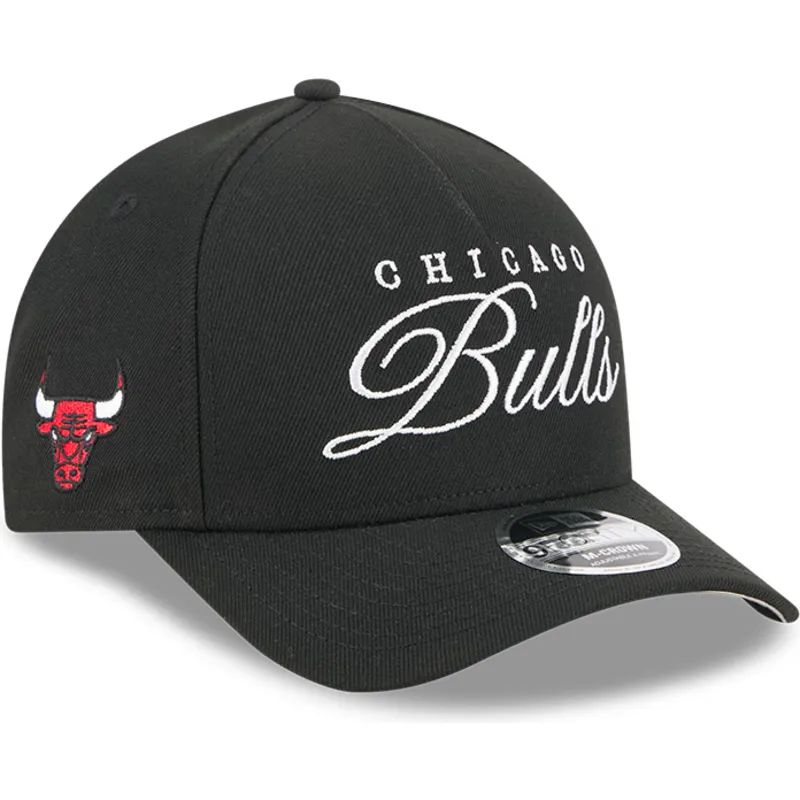 cap-islenkta-black-snapback-9forty-m-crown-draft-2025-chicago-bulls-nba-new-era